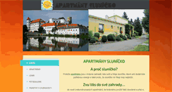 Desktop Screenshot of apartmanyslunicko.cz